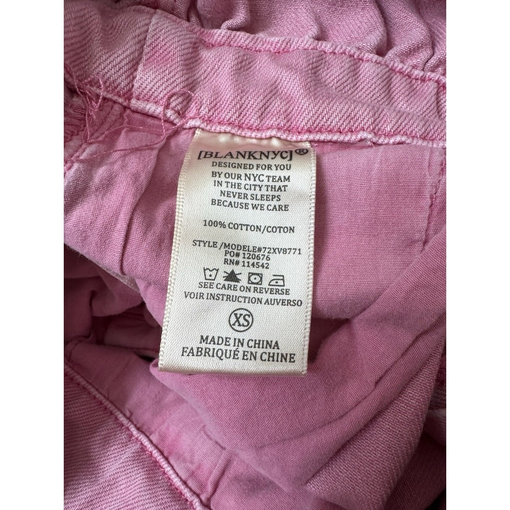 Blanknyc Pink Cotton Button Front Romper, Size XS PREOWNED‎ - Picture 11 of 14